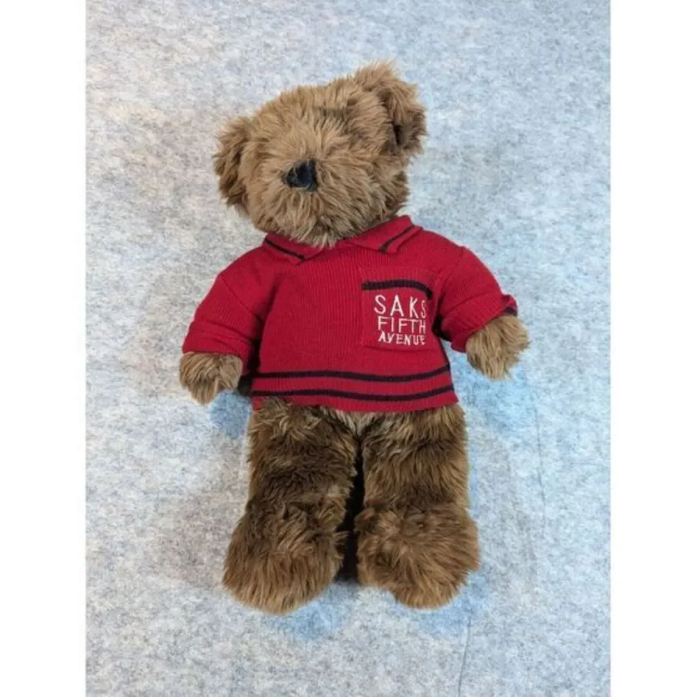 VTG Saks Fifth Avenue Teddy Bear Plush 1997‎